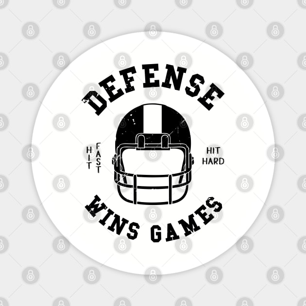 Football Fan Defense Wins Games Football Fan Magnet by atomguy